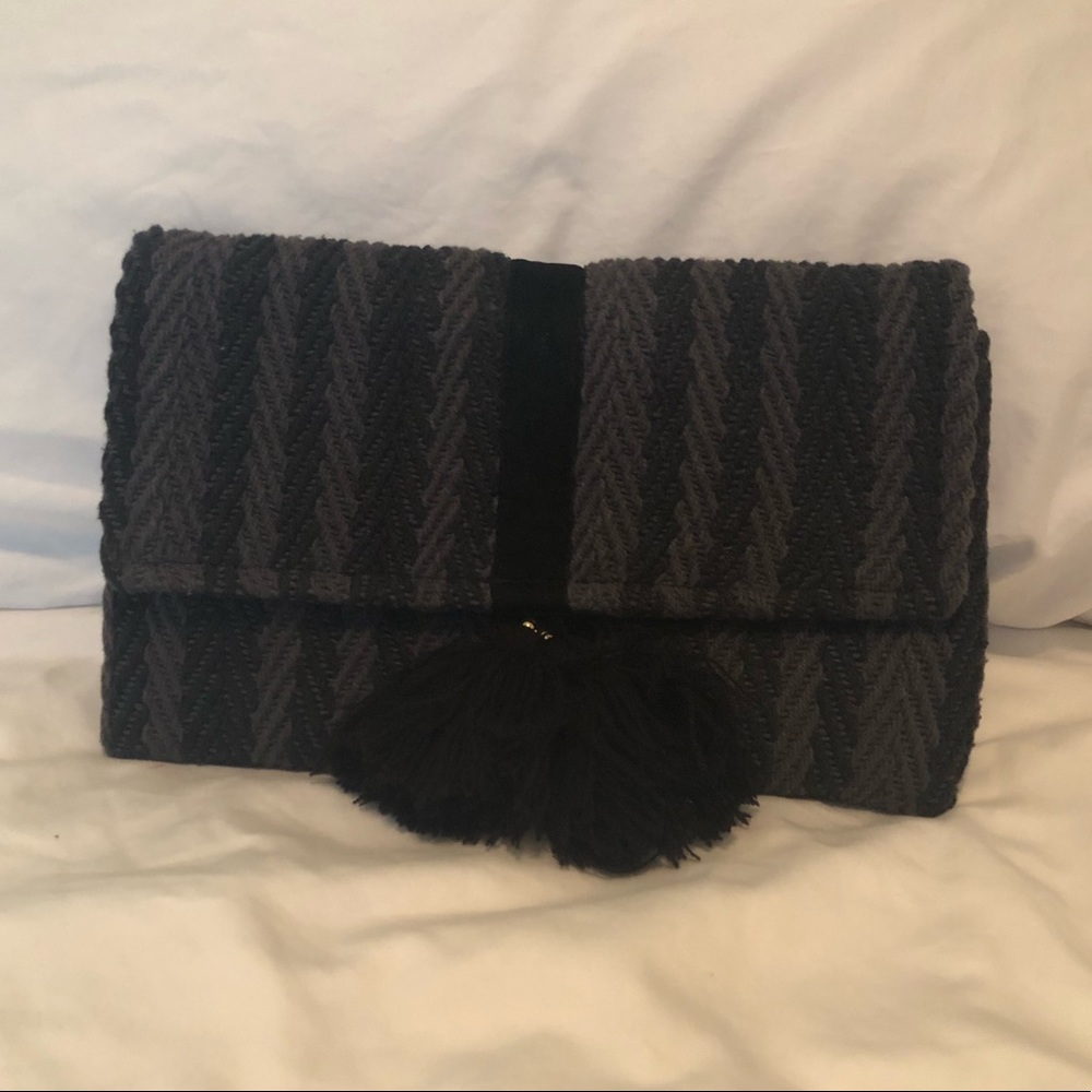 Navy Blue Foldover Clutch; SOLD
